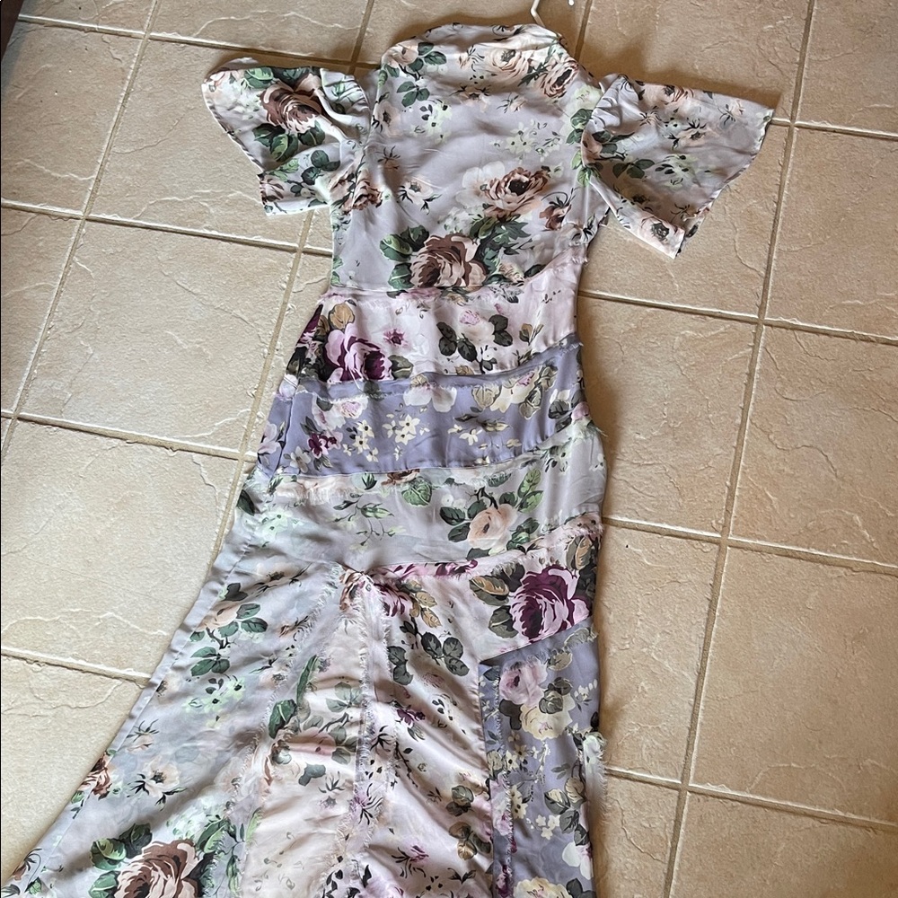 ASOS Floral Maxi Dress with Slit